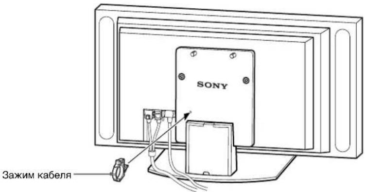 SONY SUP42T2 - Подведите кабель питания и соединительный кабель дисплея через подставку. - 1