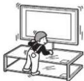 SONY SUFL62 - Do not allow children to climb on the Floor Stand or crawl between the shelves. - 1