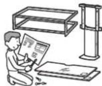 SONY SUFL62 - Be sure to assemble the Floor Stand securely following the instructions. - 1