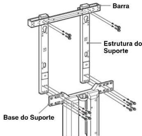 SONY SUFL62 - Solte a Barra e a Estrutura do Suporte. - 1