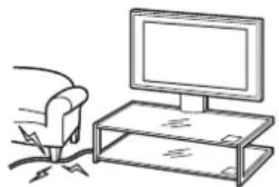 SONY SUFL62 - Achten Sie darauf, das Netzkabel und die Verbindungskabel nicht einzuklemen. - 1