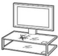 SONY SUFL62 - Do not use a cracked Floor Stand. - 1