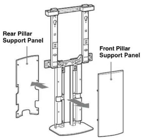 SONY SUFL62 - Detach the Front and Rear Pillar Support Panels from the Center Pillar. - 1