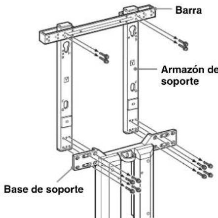 SONY SUFL62 - Desacople la barra y el armazon de soporte. - 1