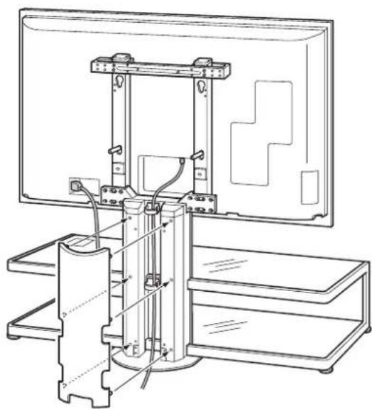 SONY SUFL62 - Fixe o Paine de Suporte de Coluna Traseira. - 1