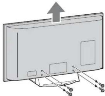 SONY SUFL62 - Detach the Table-Top Stand from the TV. - 1