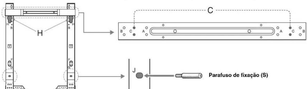 SONY SUFL62 - Esquema/tabela de localização de ganchos e parafusos - 3