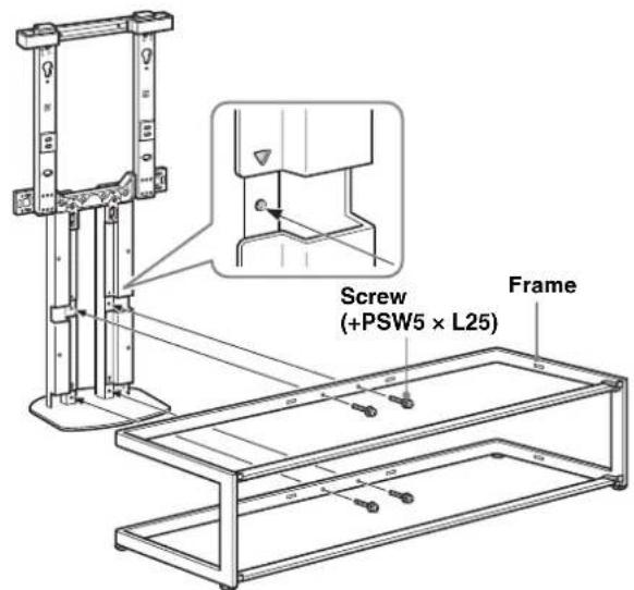 SONY SUFL62 - Attach the Center Pillar to the Frame. - 1