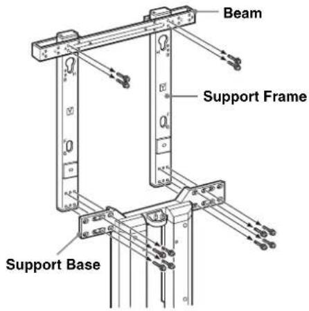 SONY SUFL62 - Detach the Beam and the Support Frame. - 1