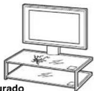 SONY SUFL62 - Não utilize um Suporte para o Chão fissurado. - 1