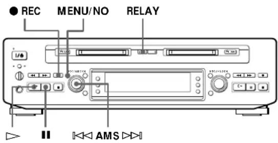 SONY MDSW1 - Enregistrement enchaine sur deux MD (Enregistrement à relais) - 1