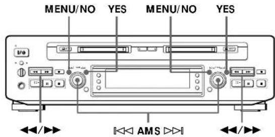 SONY MDSW1 - Para apagar uma coisa de uma pista (Funcao de Apagamento a-b) - 2