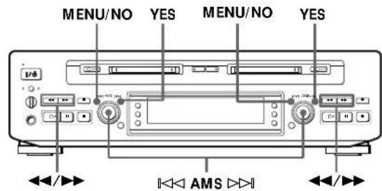 SONY MDSW1 - Divisão de pistas gravadas (Função de Divisão) - 2