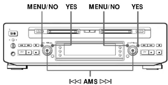 SONY MDSW1 - Combinação de pistas gravadas (Função de Combinação) - 2