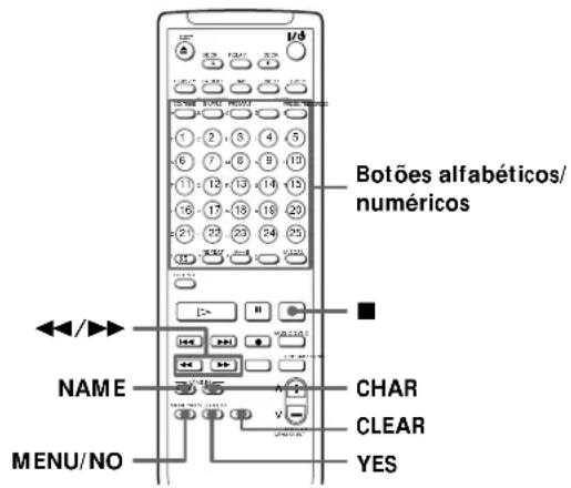 SONY MDSW1 - Dar nombre a pistas e MDs com o telecomando - 1