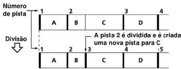SONY MDSW1 - Divisão de pistas gravadas (Função de Divisão) - 1