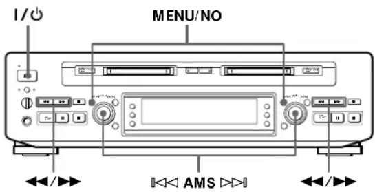 SONY MDSW1 - Puesta en hora del reloj - 1