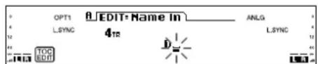 SONY MDSW1 - Atribuição de nome a gravações (Função de Nome) - 4