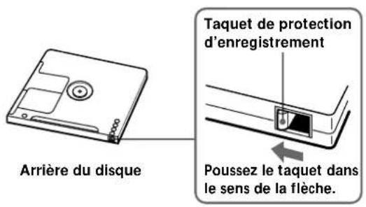 SONY MDSW1 - Pour protégéur un MD contre un effacement accidentel - 1