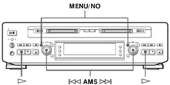 SONY MDSW1 - Locating a Specific Track - 1