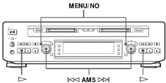 SONY MDSW1 - Localisation d'une plage donnée - 1