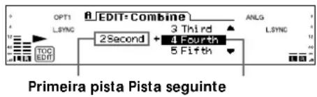 SONY MDSW1 - Combinação de pistas gravadas (Função de Combinação) - 3