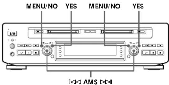 SONY MDSW1 - Déplacement d'une plage entre deux MD (fonction 1Tr Move) - 1