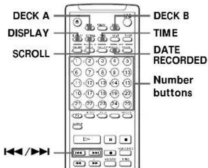 SONY MDSW1 - Using the Display - 2