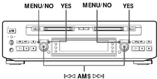 SONY MDSW1 - Mudança de pistas gravadas entreinous MDs (Função de Mudança de 1 Pista) - 1