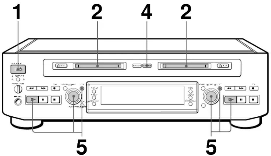 SONY MDSW1 - (Gravacao Sincronizada de MD) - 1