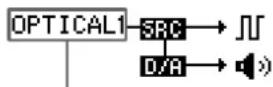 SONY MDSW1 - Quand une entree numerie (OPT1, OPT2, COAX,A-MD ou B-MD) est selectionnee - 2