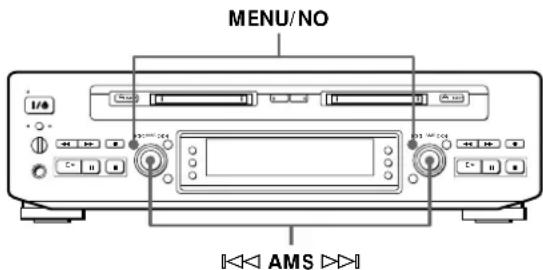 SONY MDSW1 - Changement de la vitesse (fonction de réglage de vitesse) - 1