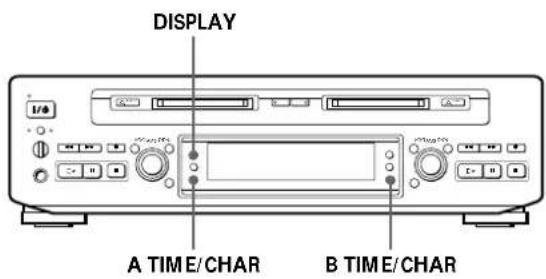 SONY MDSW1 - Utilisation de l'affichage - 1