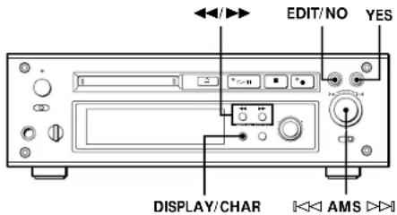 SONY MDSJ3000 - Titrage d'un enregistrement (fonction TITLE) - 1