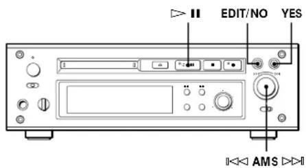 SONY MDSJ3000 - Division d'une plage enregistrée (fonction DIVIDE) - 2