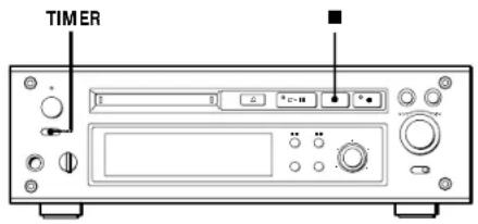 SONY MDSJ3000 - Enregistrement programmé d'un MD - 1