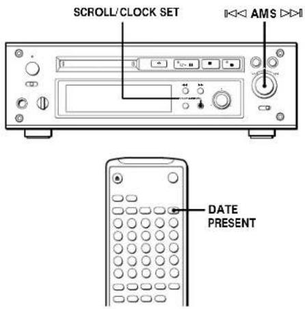 SONY MDSJ3000 - Réglage de l'horloge - 1