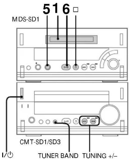 SONY MDSSD1 - Grabación de la radio - 1