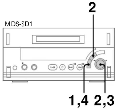 SONY MDSSD1 - Ajuste del nivel de grabación - 1