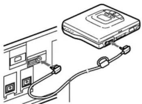 SONY MDSSD1 - Conexión de un MD Walkman (continuación) - 1