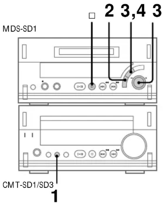 SONY MDSSD1 - Para borrar todas las canciones - 1