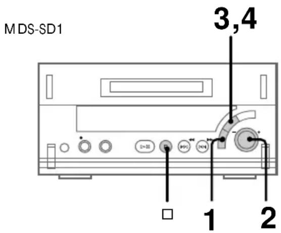 SONY MDSSD1 - — Fonction Undo - 1