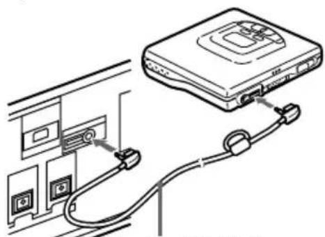 SONY MDSSD1 - Raccordement d'un MD Walkman (suite) - 1
