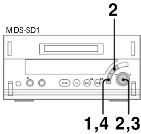 SONY MDSSD1 - Réglage du niveau d'enregistrement - 1