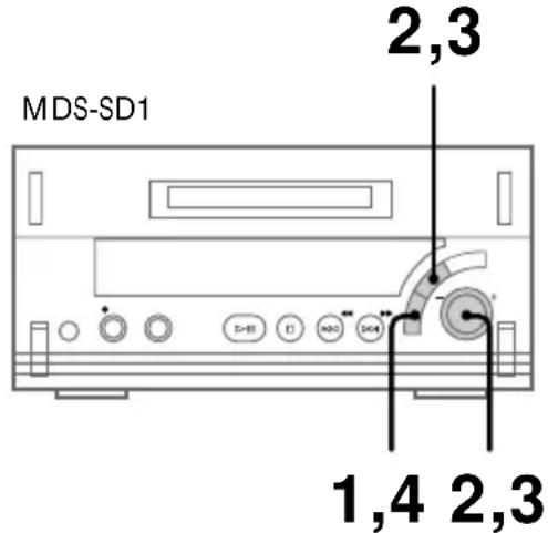 SONY MDSSD1 - — Enregistrement en synchronisation sur le niveau d'entrée - 1