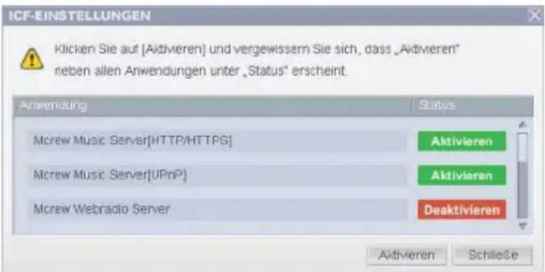 SONY TDMNC1 - Vornehmden der Windows-Firewalleinstellungen - 1