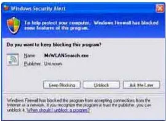 SONY TDMNC1 - Click [Unblock] to unblock the program. - 1