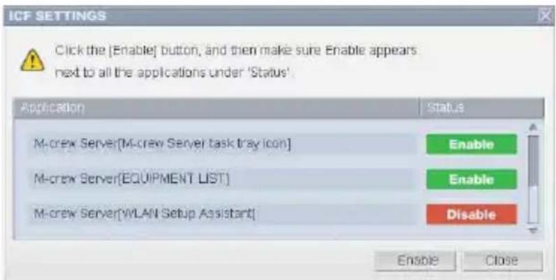 SONY TDMNC1 - Inställningar für Windows Firewall - 1