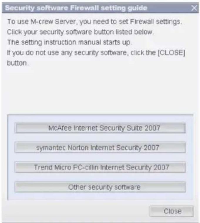 SONY TDMNC1 - Angivelse af sikkerhedssoftwares Firewall-indstillinger - 1