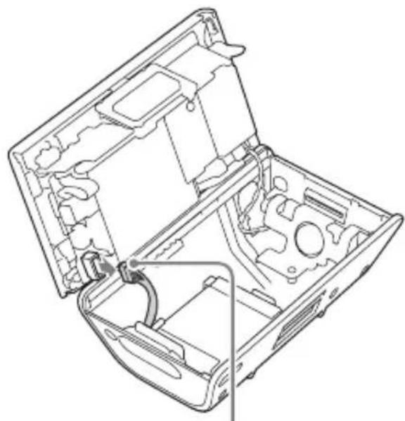 SONY NVU80 - Disconnect the battery connector. - 1
